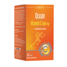 Вітамин С Orzax Ocean Vitamin C 1000 мг, 30 таблеток